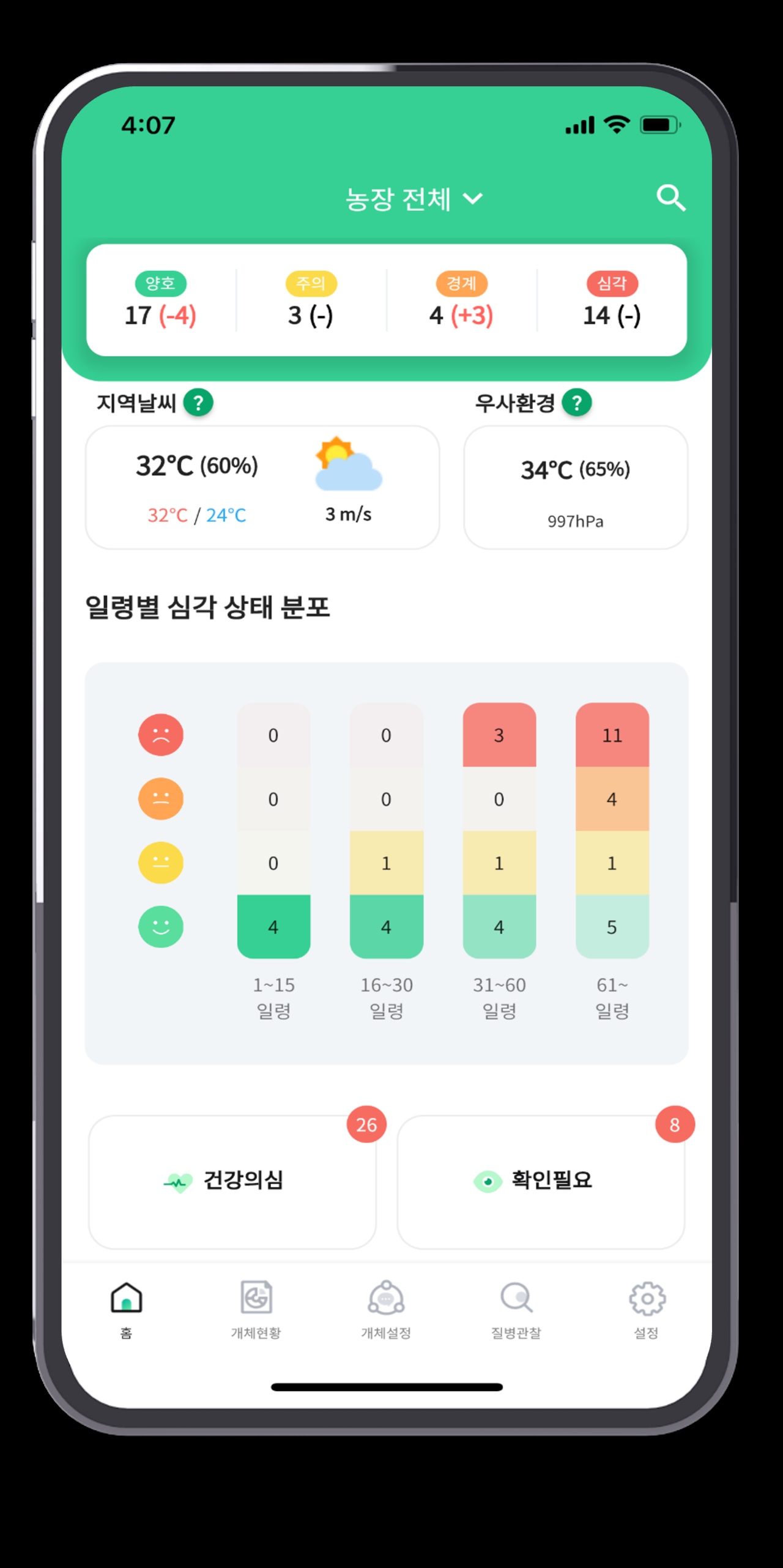 서비스 메인 화면